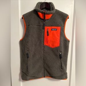 Patagonia Retro X Fleece Men’s Vest Medium Industrial Green Deep Pile
